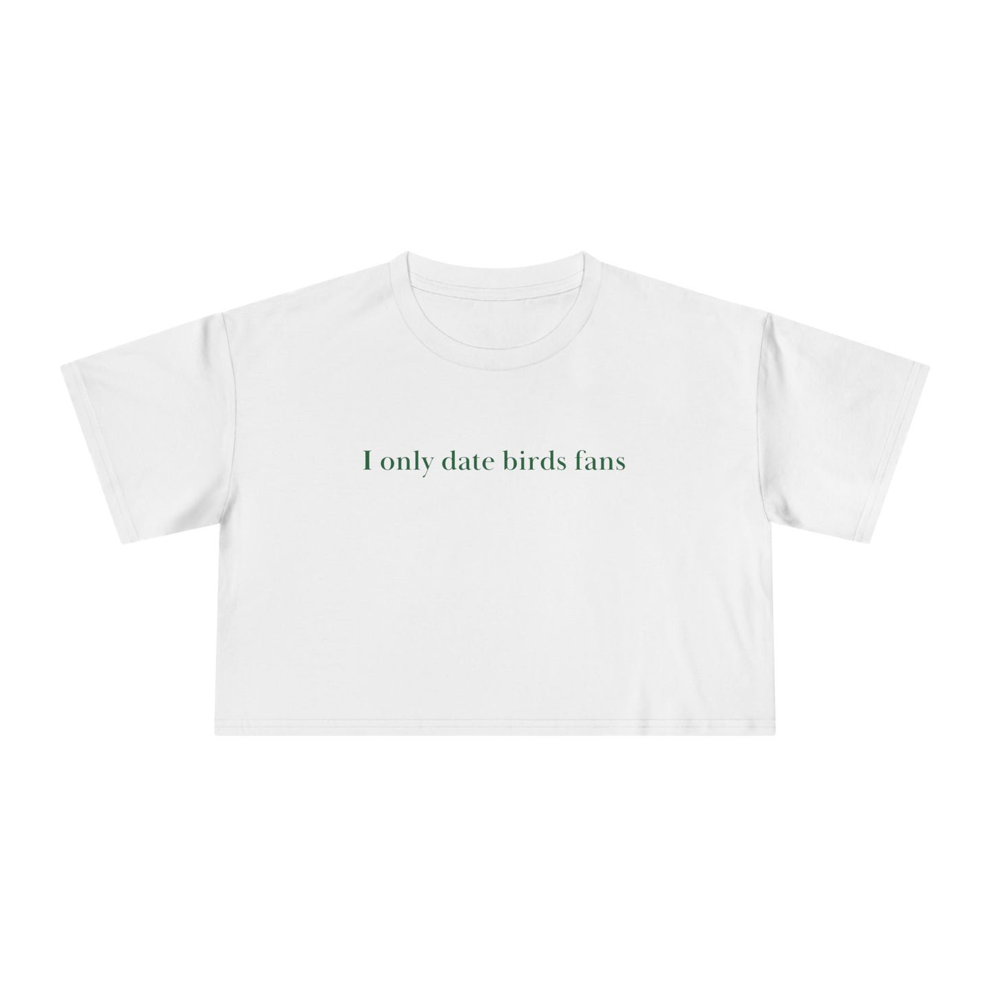 I Only Date Birds Fans – Women's Crop Tee