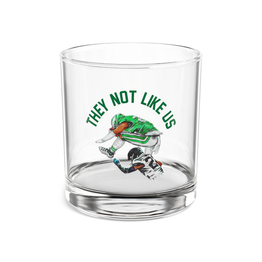 "They Not Like Us" Philadelphia Eagles Rocks Glass, 10oz