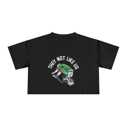 "They Not Like Us" Philadelphia Eagles Women's Crop Tee