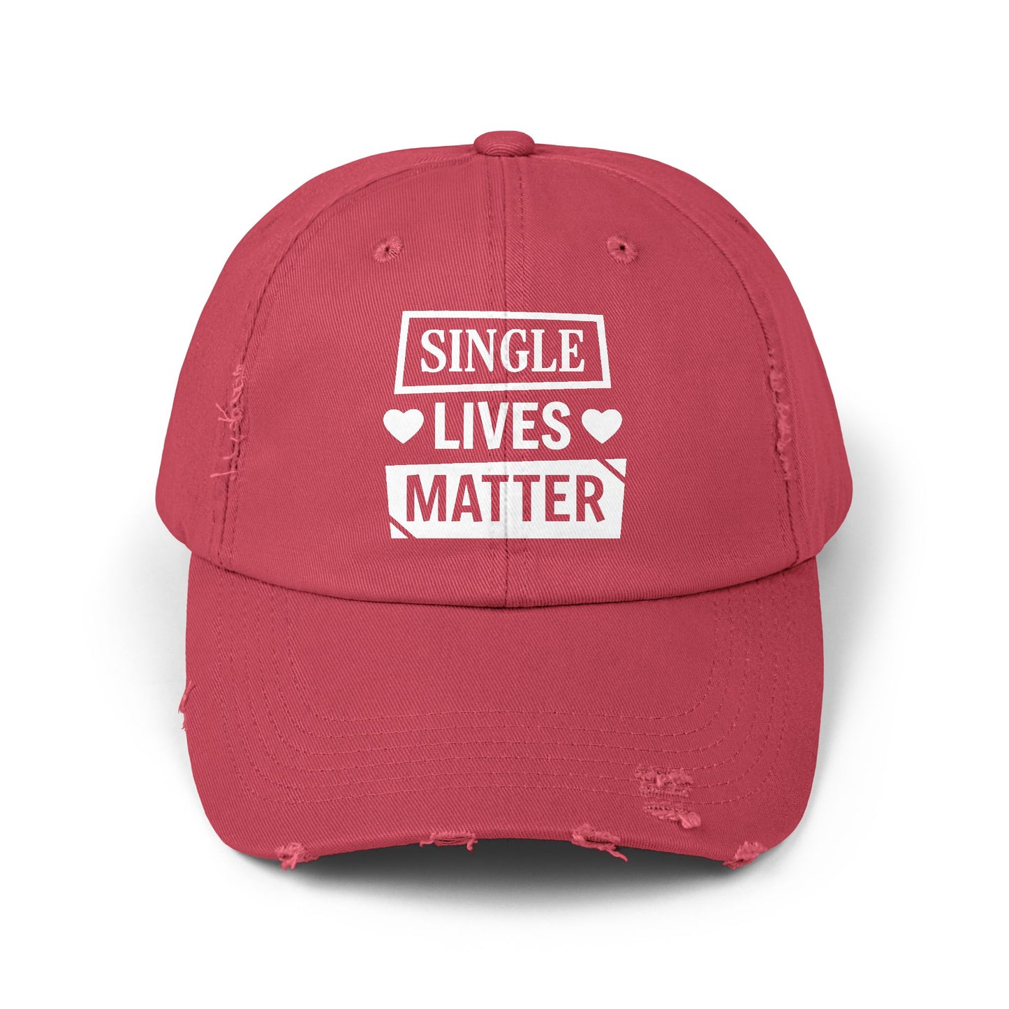 Single Lives Matter Unisex Distressed Cap