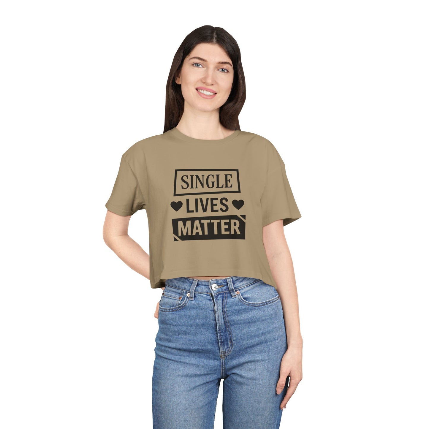 Single Lives Matter Women's Crop Tee