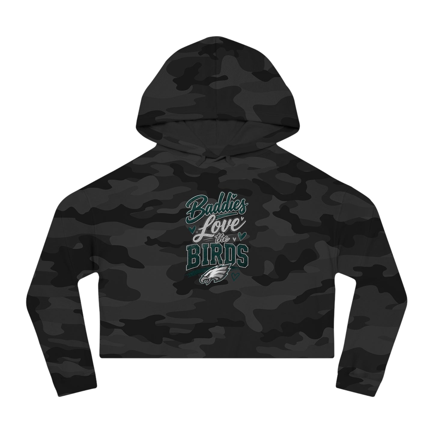 Baddies Love the Birds  Women’s Cropped Hooded Sweatshirt