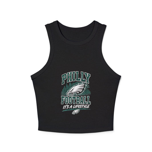 Philly Football It’s a Lifestyle– Women's Micro Rib Racer Tank Top