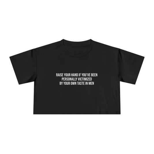 Raise Your Hand Crop Tee – For Those Who Can Relate