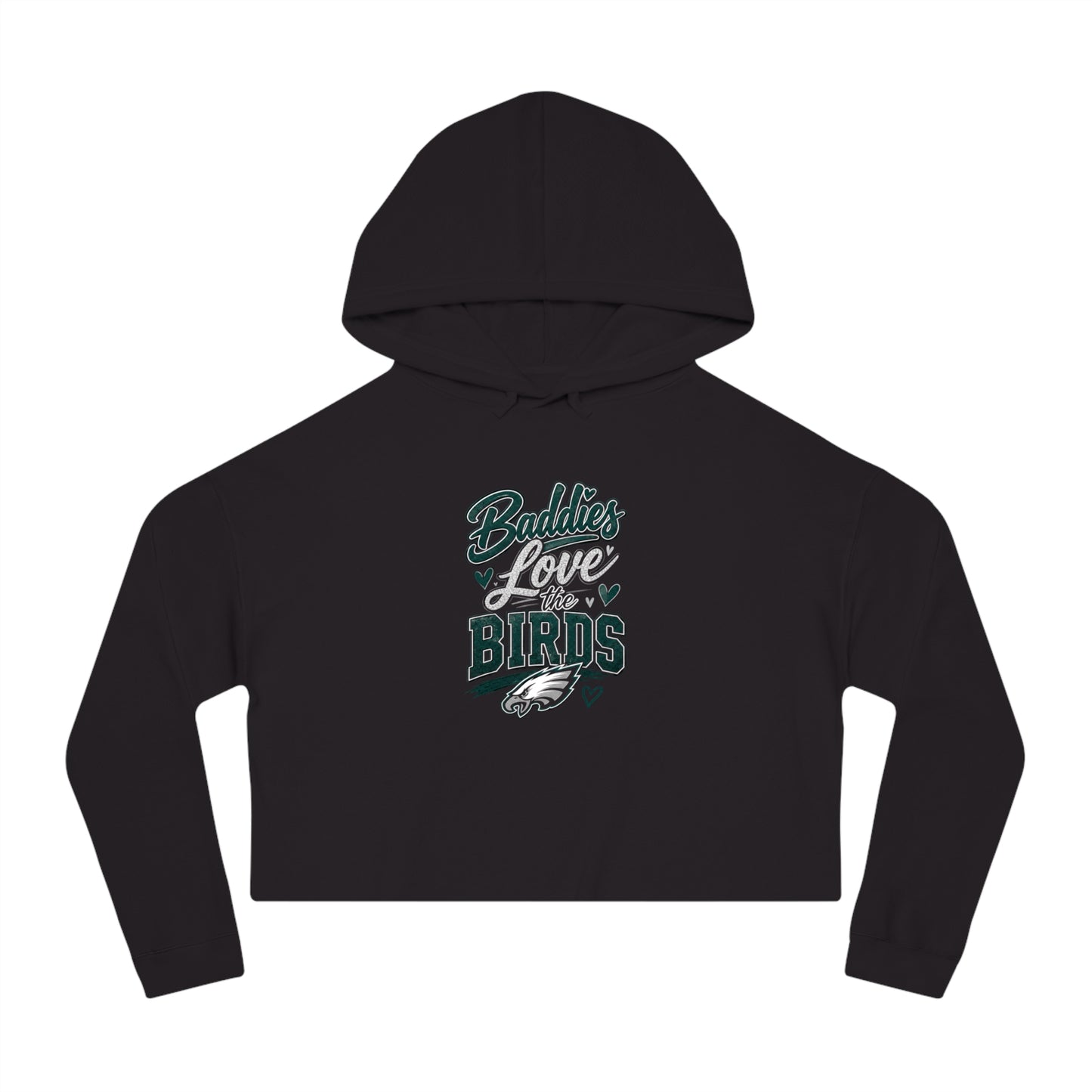 Baddies Love the Birds  Women’s Cropped Hooded Sweatshirt