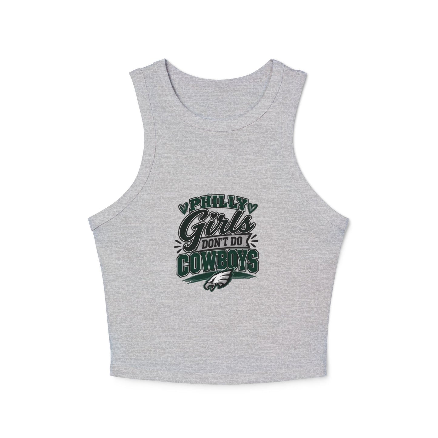 Philly Girls Don't Do Cowboys – Women's Micro Rib Racer Tank Top