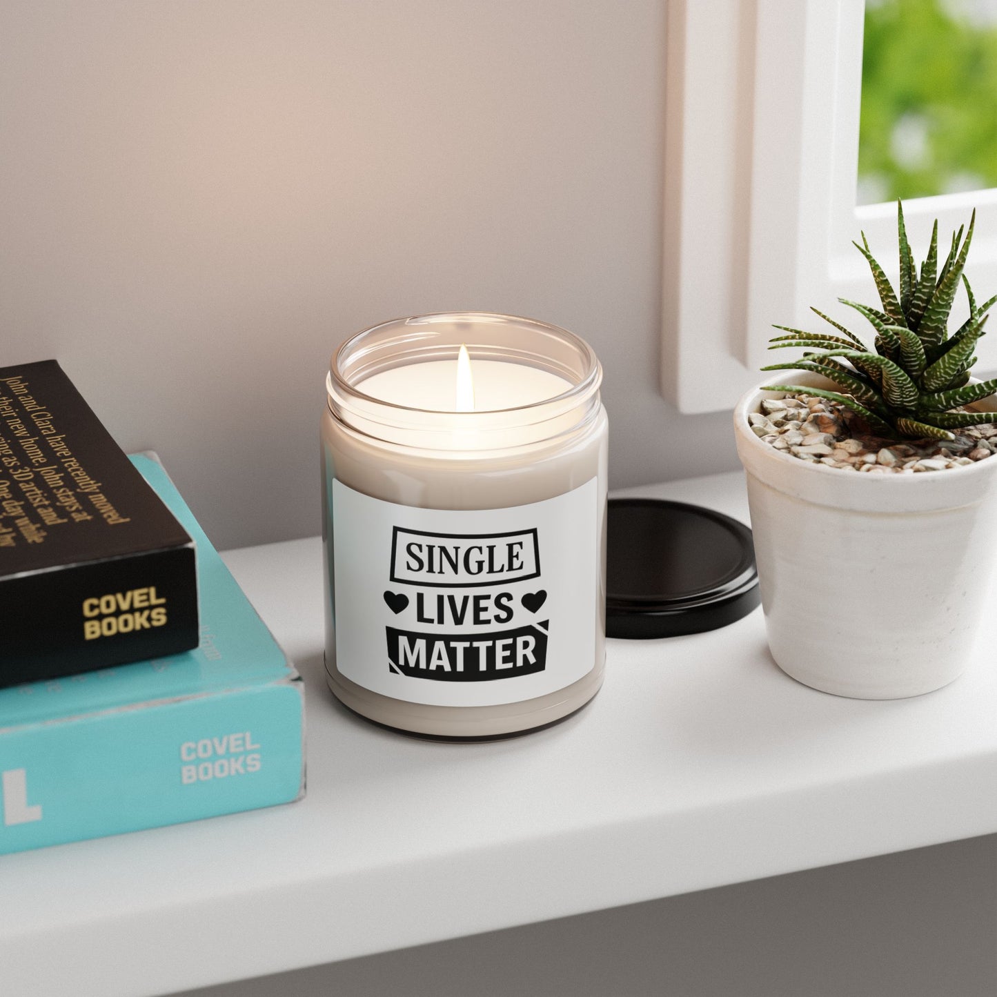 Single Lives Matter Scented Soy Candle, 9oz