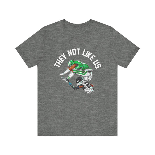 "They Not Like Us" Philadelphia Eagles Unisex Jersey Short Sleeve Tee