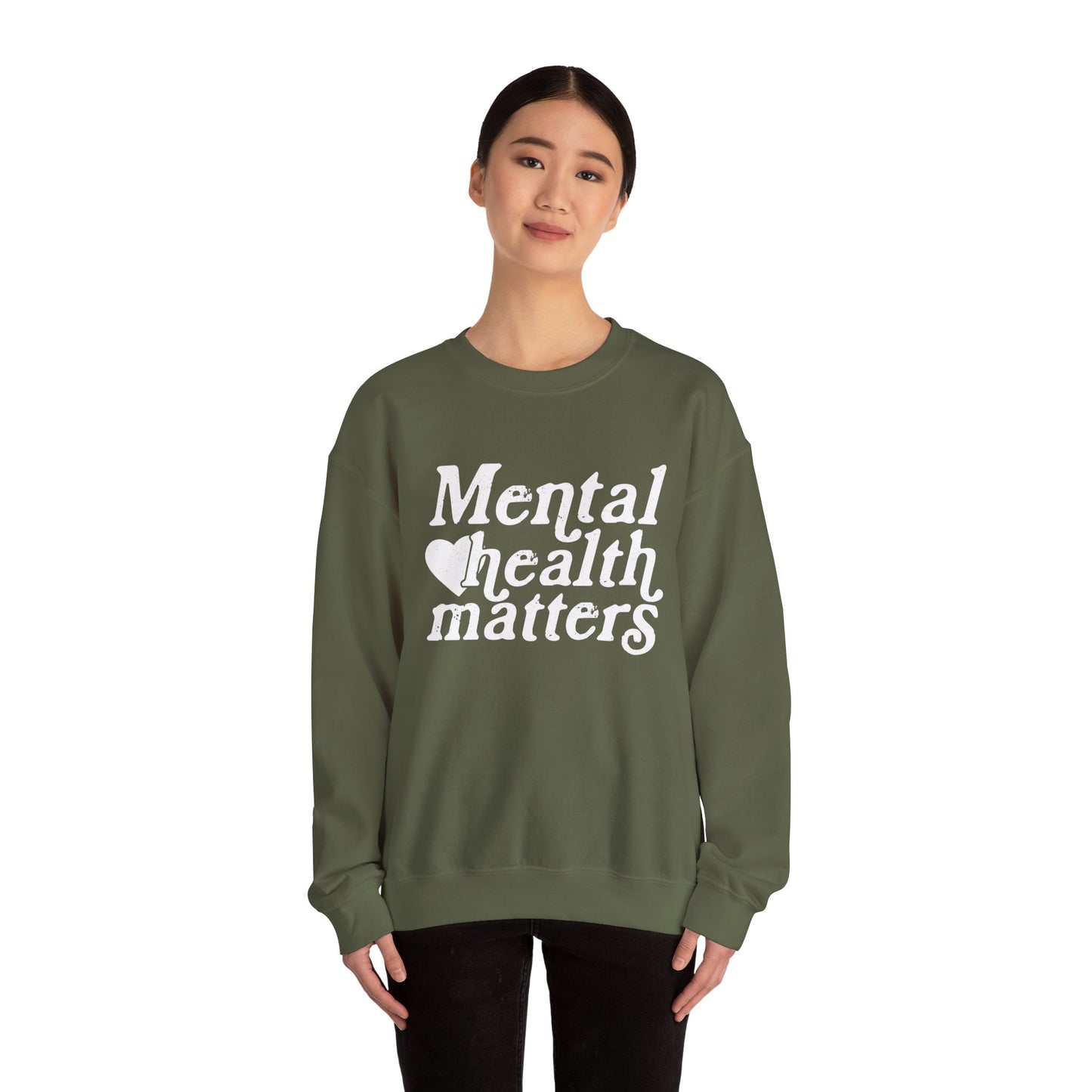 Mental Health Matters Unisex Heavy Blend™ Crewneck Sweatshirt