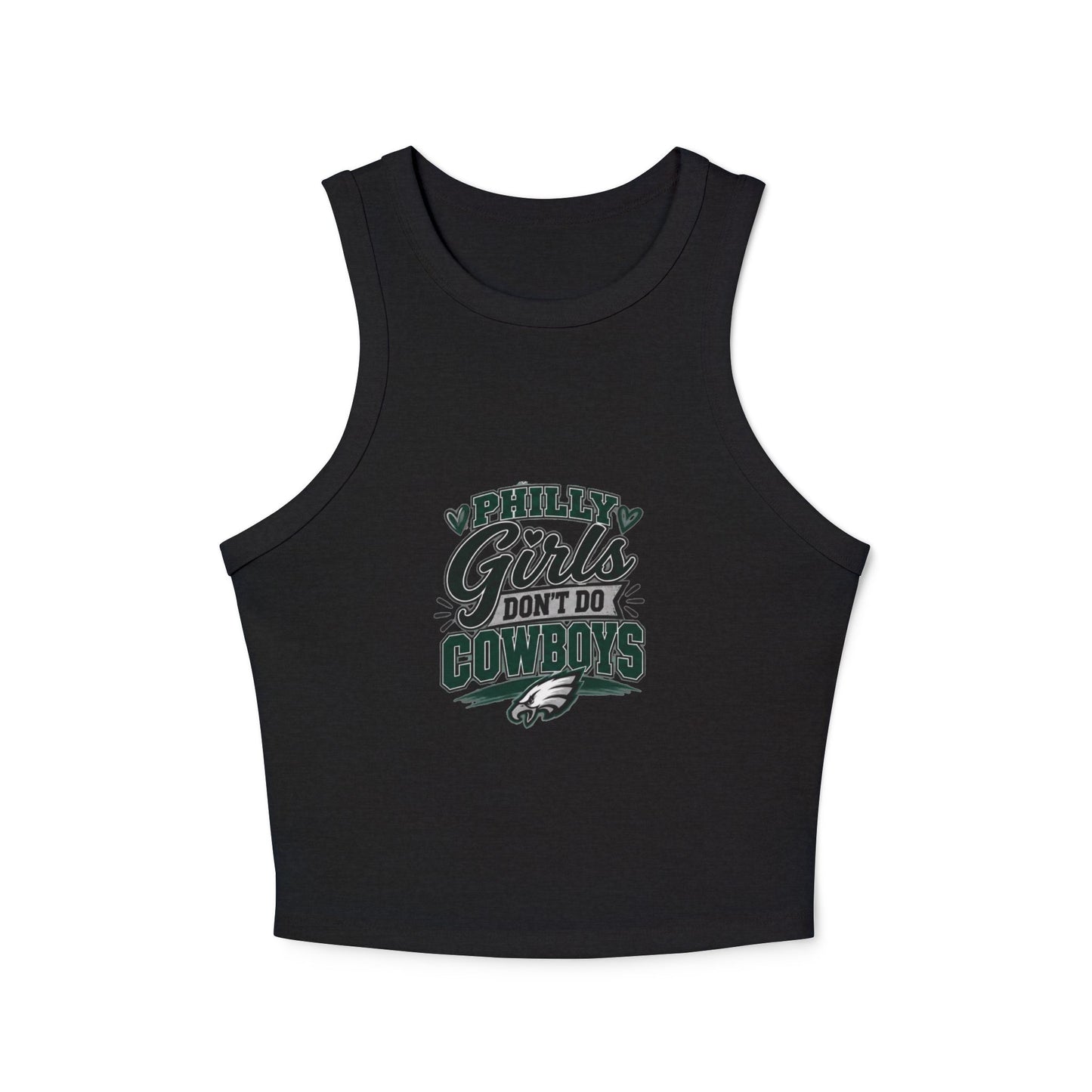 Philly Girls Don't Do Cowboys – Women's Micro Rib Racer Tank Top