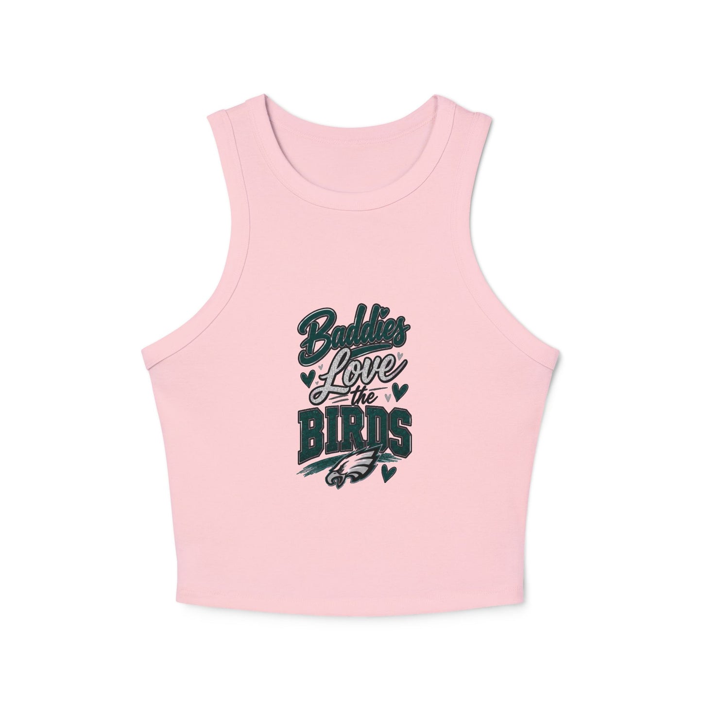 Baddies Love the Birds – Women's Micro Rib Racer Tank Top