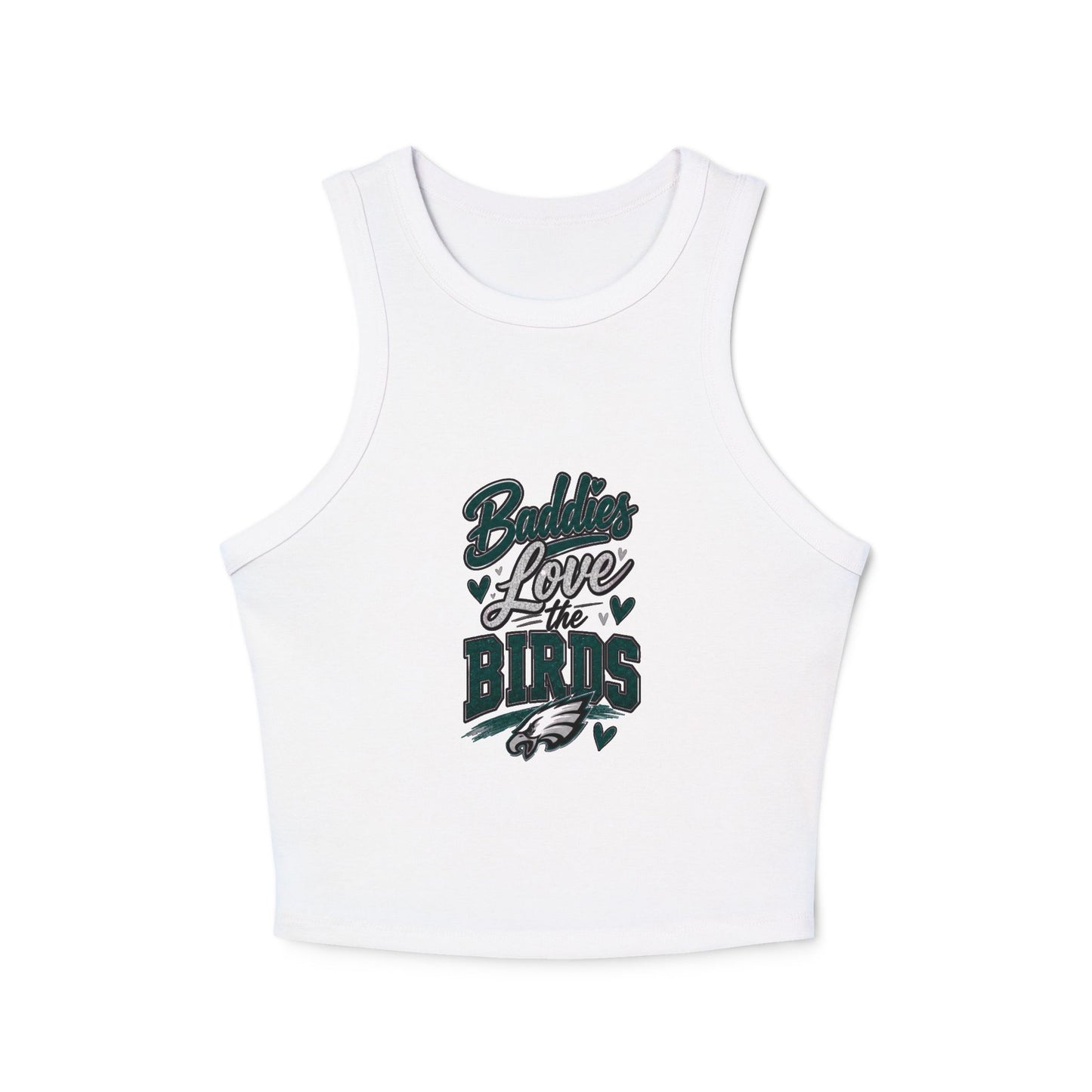Baddies Love the Birds – Women's Micro Rib Racer Tank Top