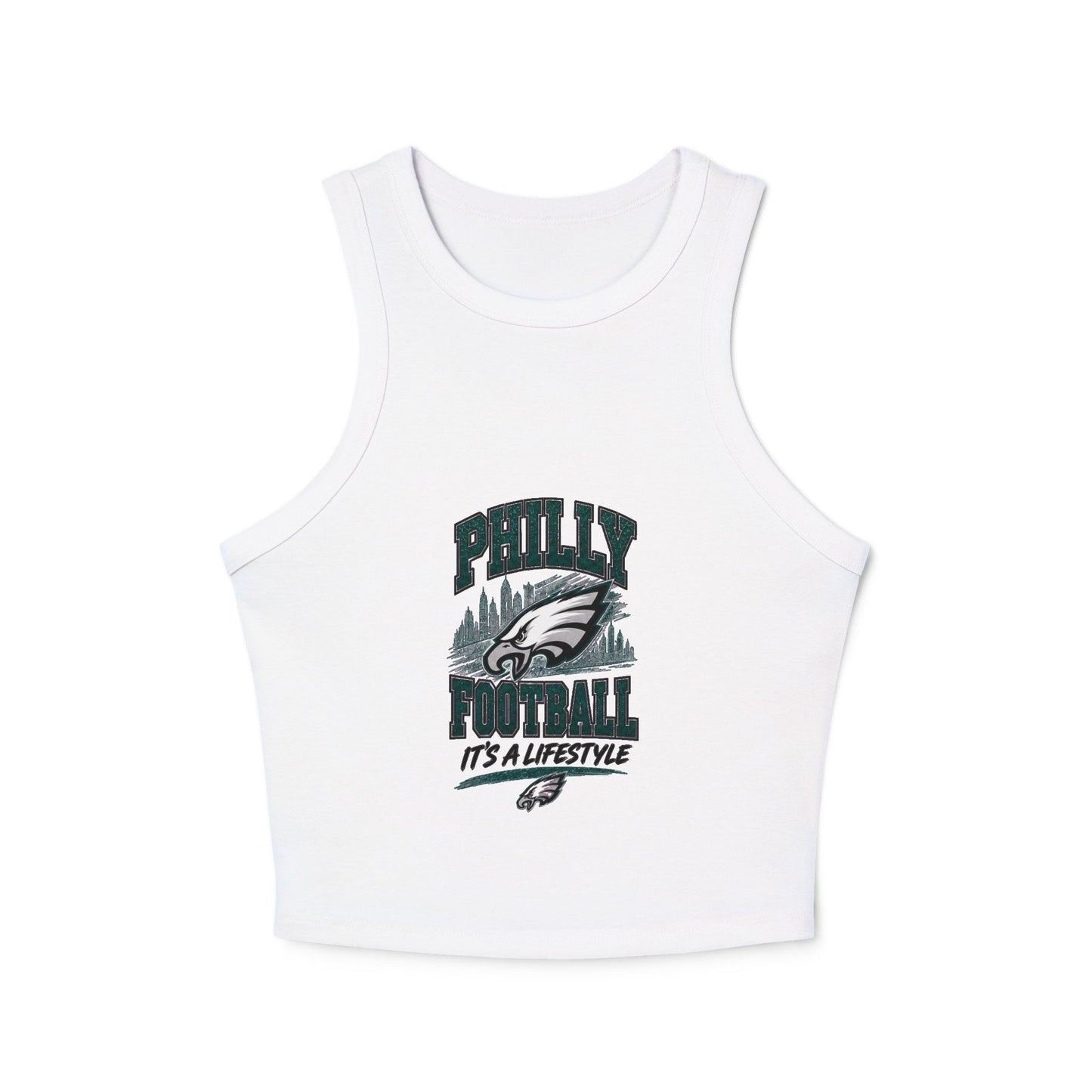 Philly Football It’s a Lifestyle– Women's Micro Rib Racer Tank Top