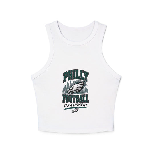 Philly Football It’s a Lifestyle– Women's Micro Rib Racer Tank Top