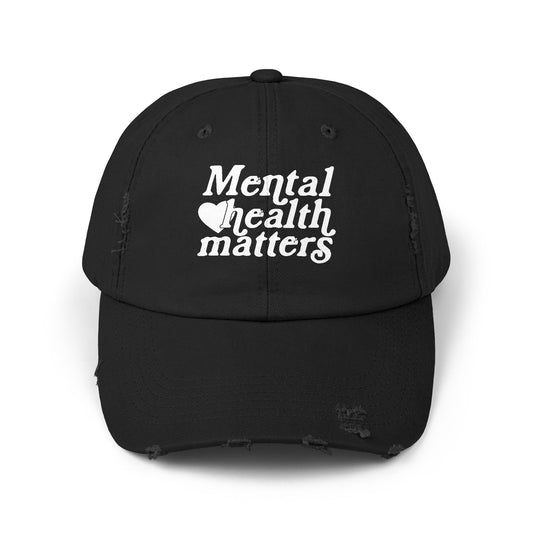 Mental Health Matters Unisex Distressed Cap