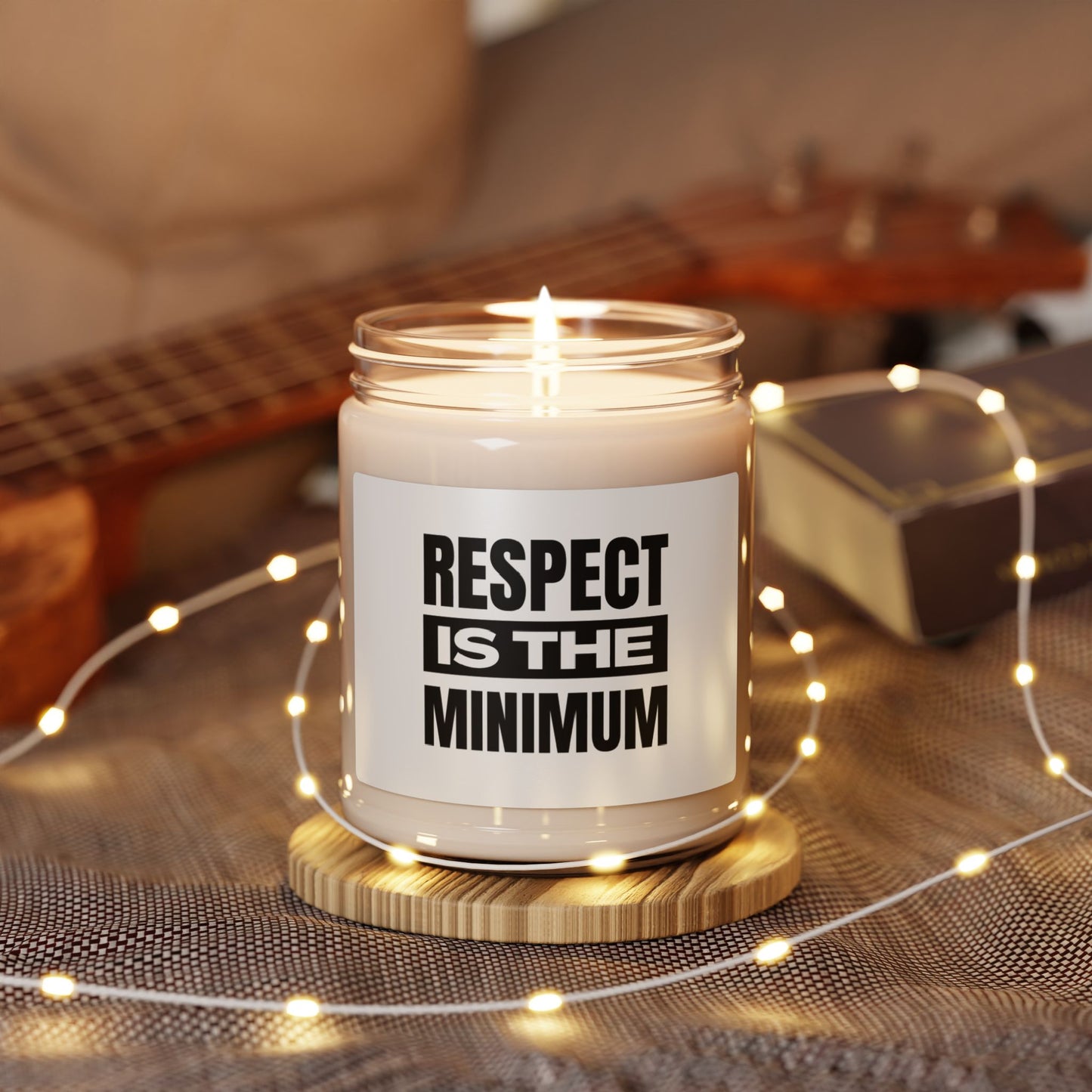 Respect Is the Minimum Scented Soy Candle, 9oz