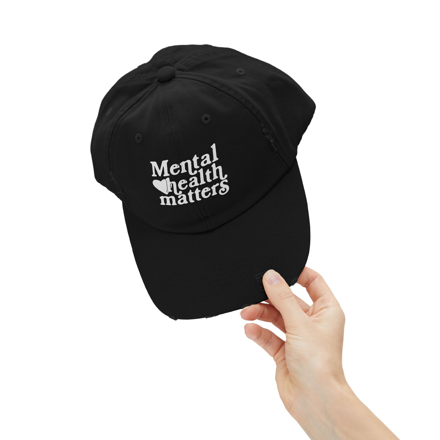Mental Health Matters Unisex Distressed Cap